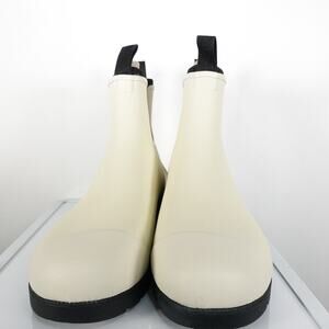 New Flawed Quince Rubber Waterproof Ankle Rain Boot Women's Size 9 Bone OT-4357